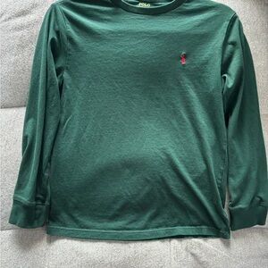 Polo by Ralph Lauren Kids Forest Green Long Sleeve Tee